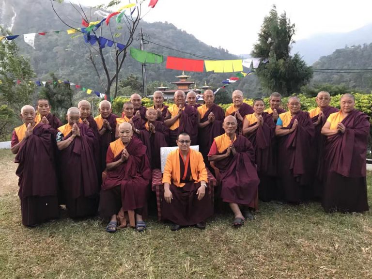 The old people converted to Buddhism and became monks