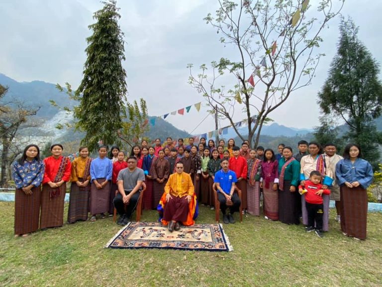 His Eminence blessed Gelephu Football Academy girls today Bhutan Football Federation