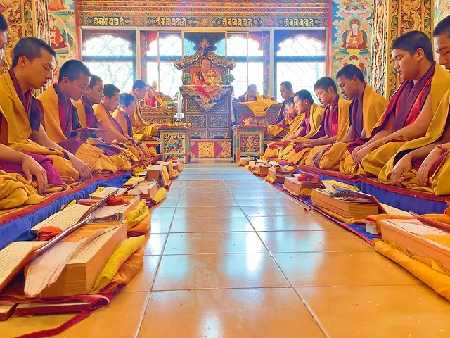 The Eight days Kanjur (Buddhist Canon) recitation