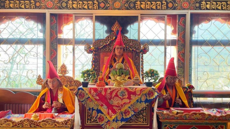 The Eight days Kanjur Recitation at Dongak Kunzang Choeling Monastery in Serzhong, Gelephu Bhutan