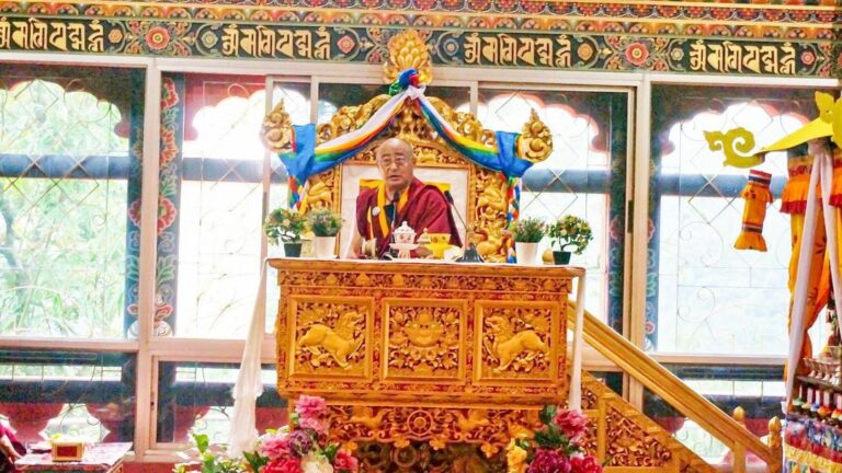 His Holiness Lhalung Sungtruel Rinpoche visited Sershong Gonpa