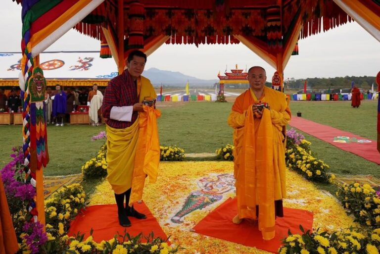 His Majesty the King and Je Khenpo Conduct Opening Ceremony for Gelephu International Airport