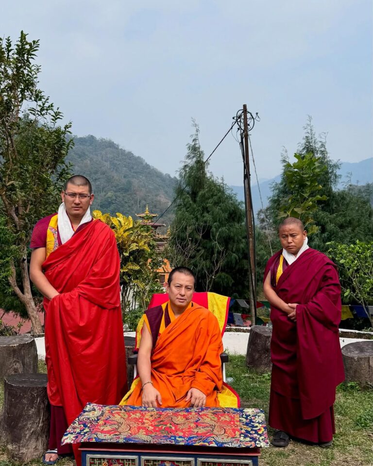 New Lama Sonam Wangchuk and Lopen Passang Wangdi at Goling Jangchub Choeling 2025